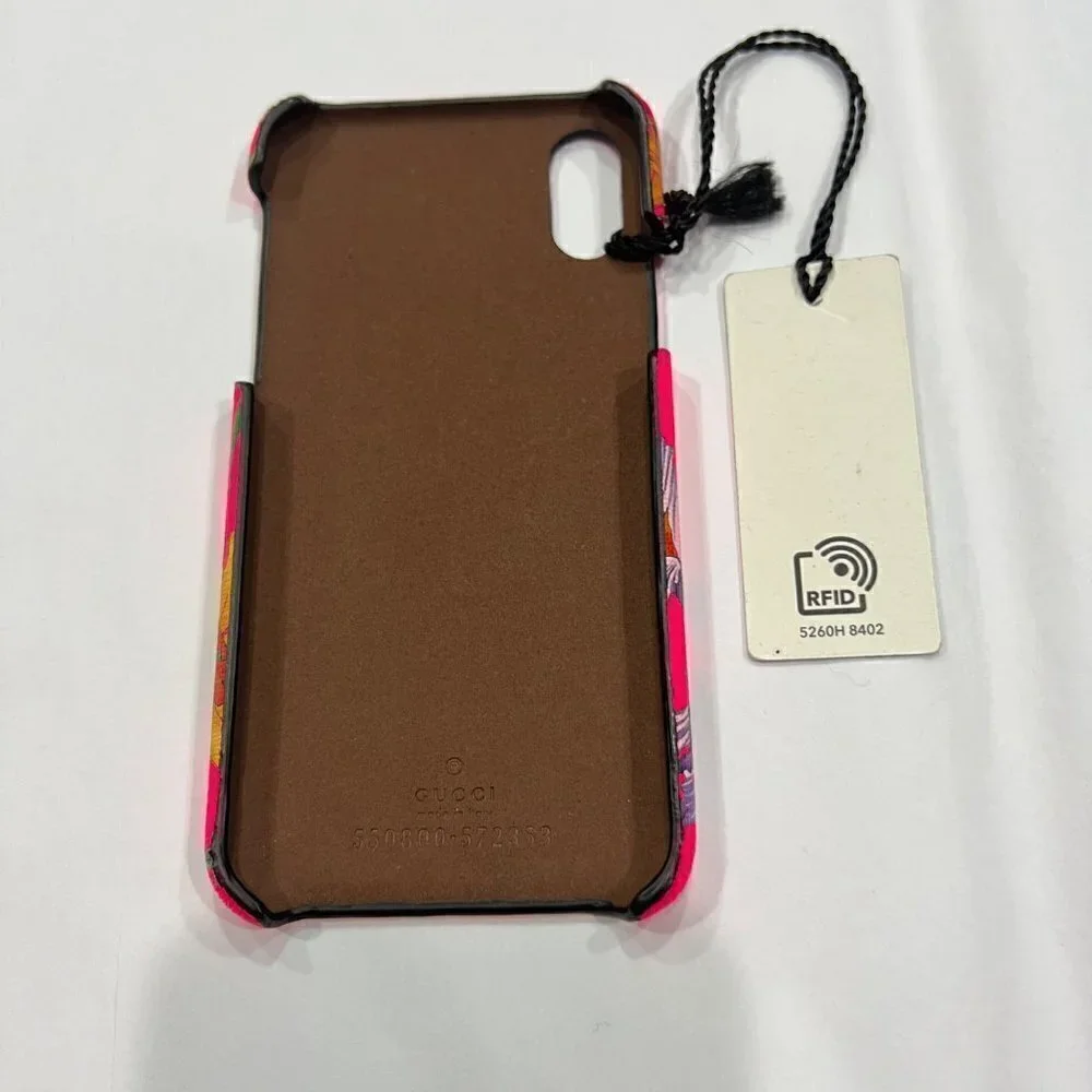 Gucci NWOB Authentic IPhone X/Xs case , Pink Flora